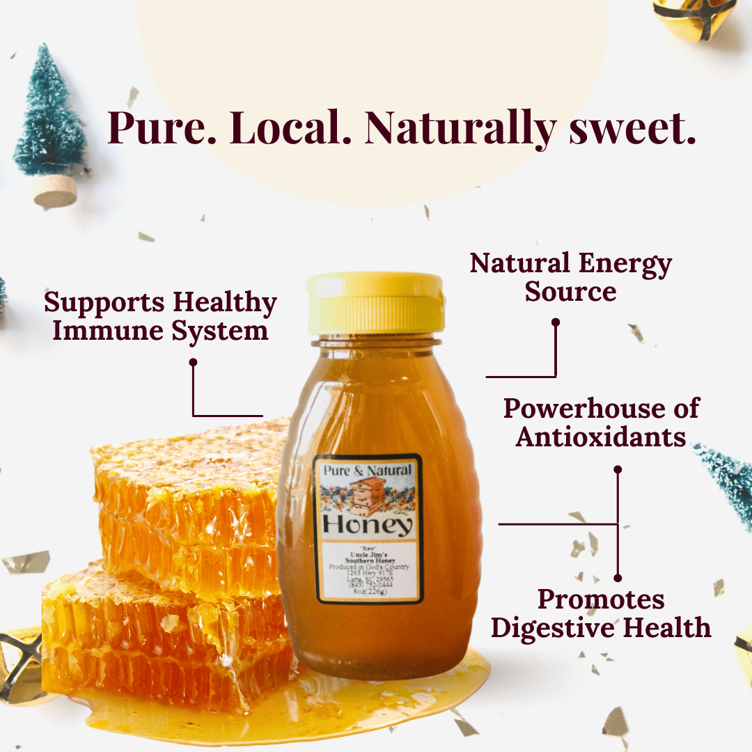 Uncle Jim’s Local Raw Honey – 8oz
