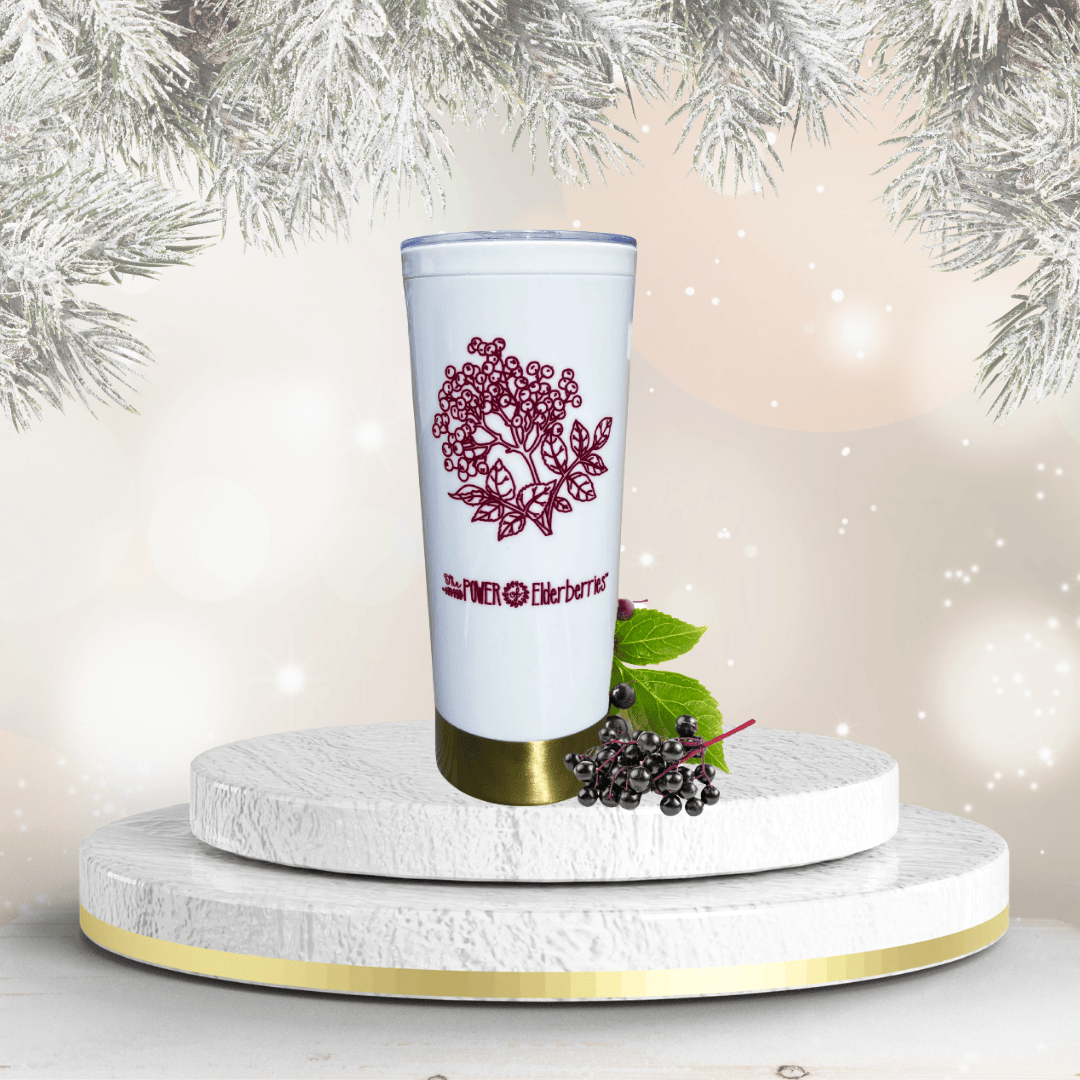 The P.O.E. Insulated Tumbler – Elderberry Design