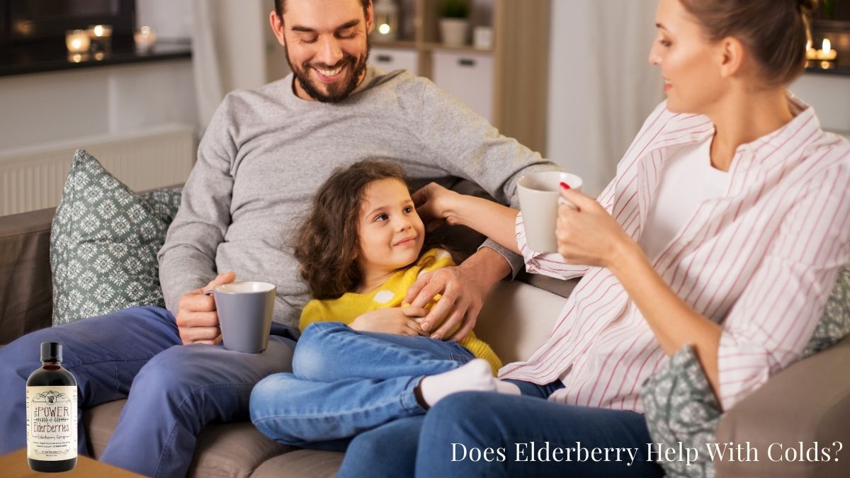 Family relaxing together at home during cold season while supporting daily wellness routines