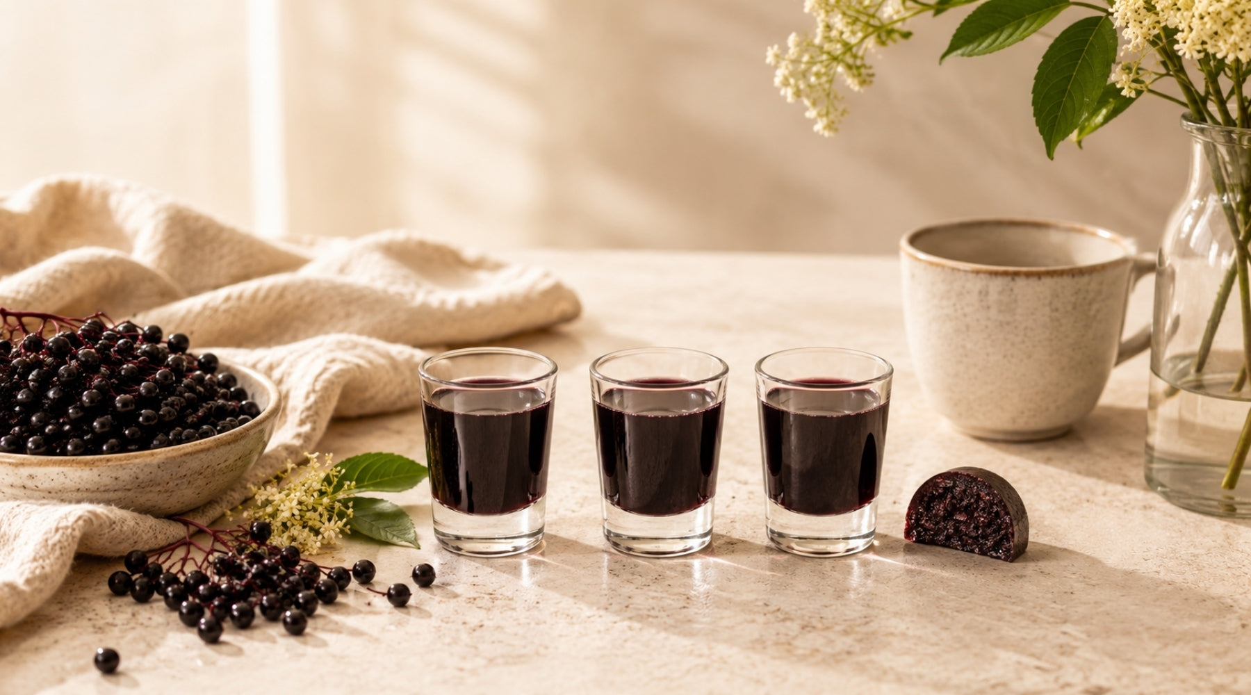 Elderberry syrup when sick a guide to help consumers know how much to take.