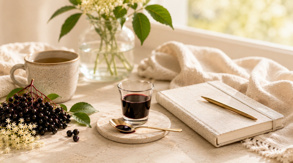 How to use elderberry syrup to support whole-body daily wellness.