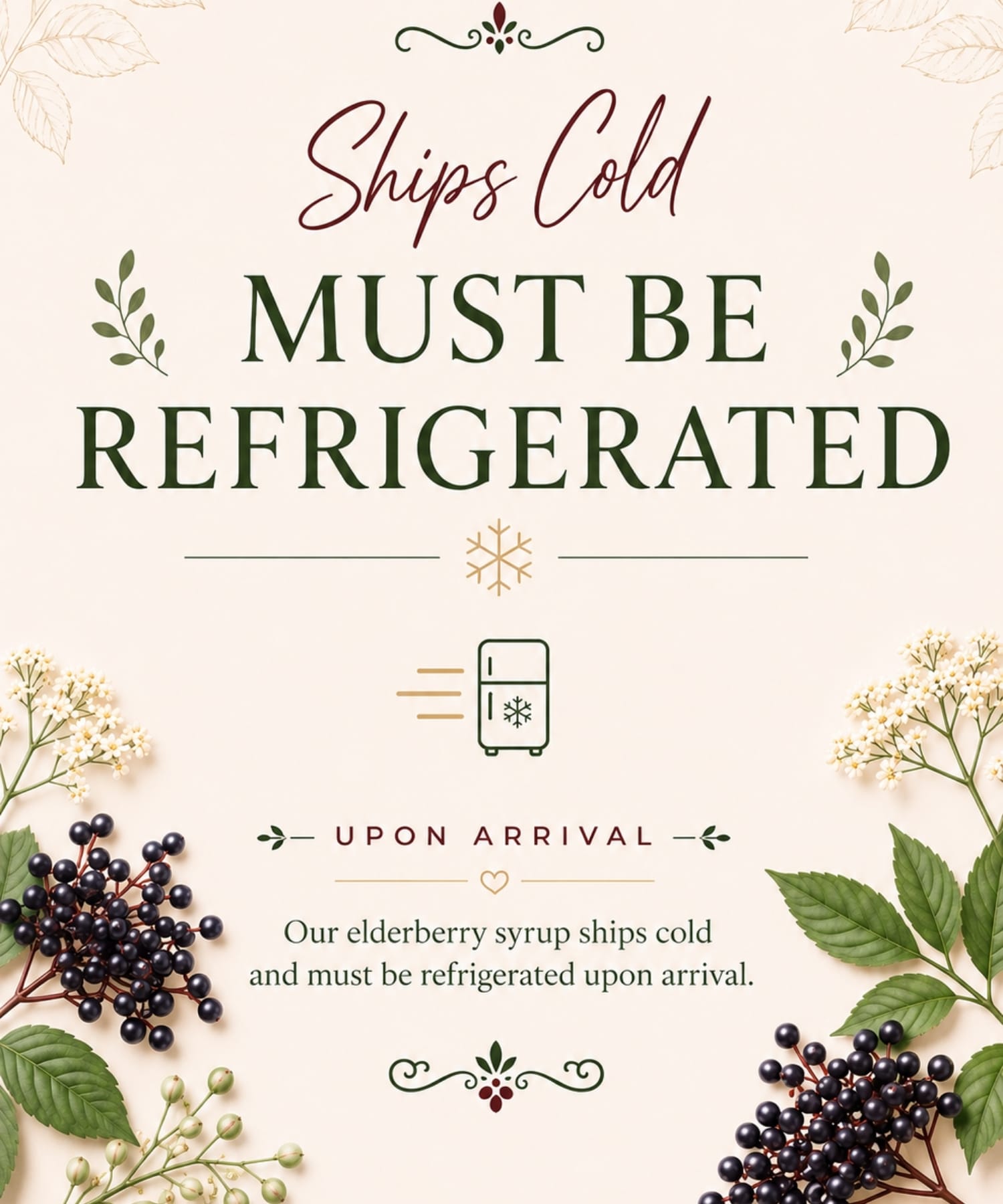 Signature Elderberry Syrup - 1 case (12 - 10oz. Bottles)