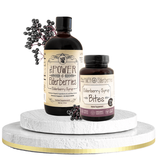 Essentials Bundle: Signature Elderberry Syrup 19oz + Elderberry Syrup Bites™ 40ct