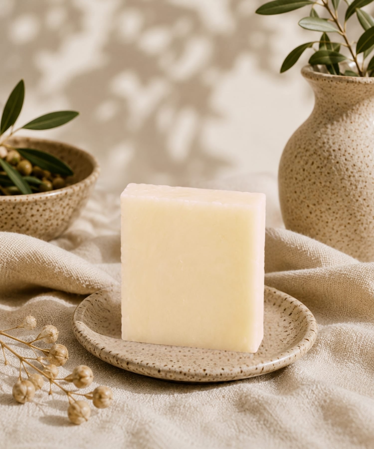 Daily Ritual Bar unscented castile goat milk soap by The POWER of Elderberries.